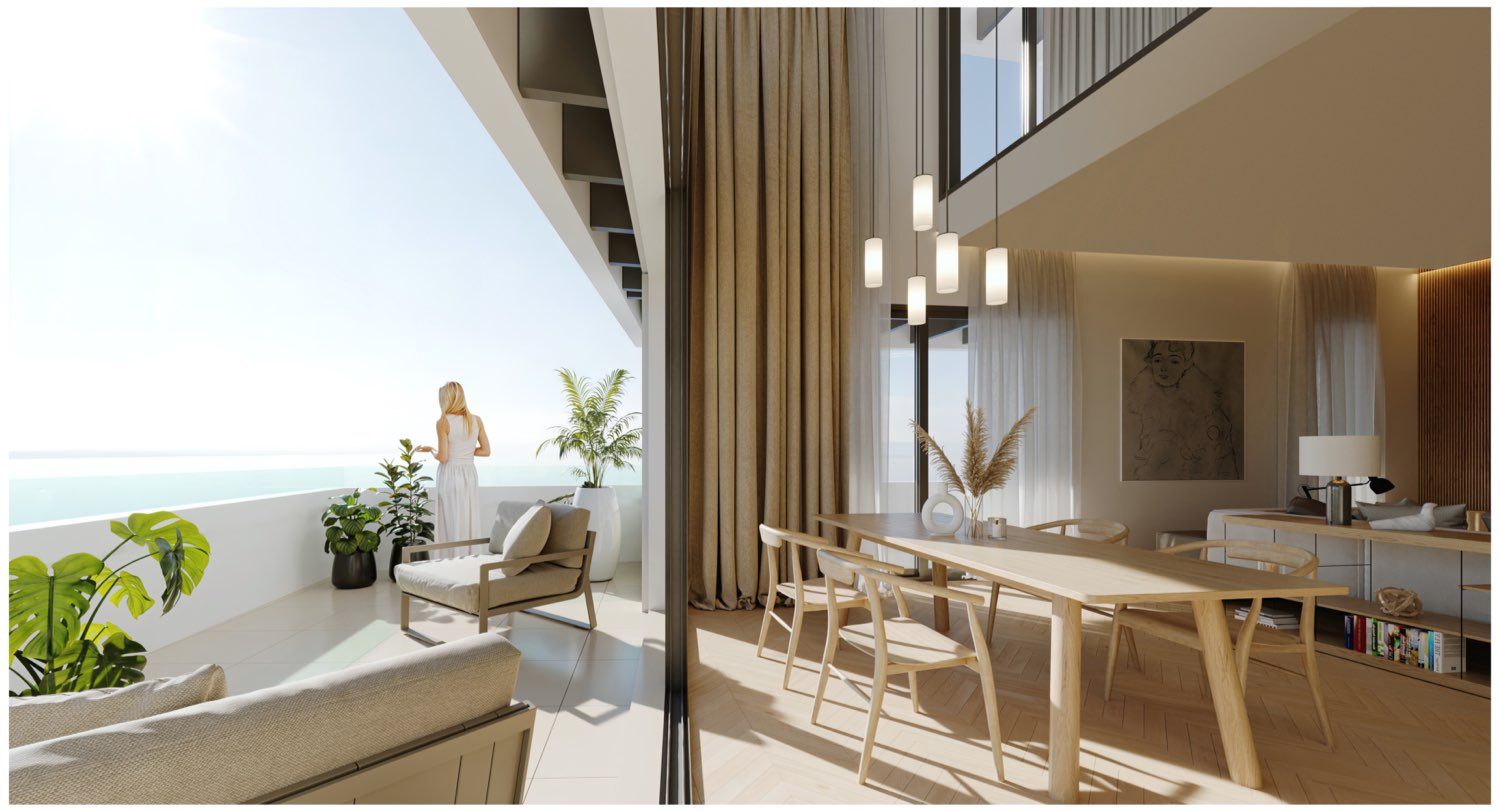 منازل فاخرة جديدة تمامًا مكونة من غرفتي نوم مع إطلالات على البحر، آخر 6 وحدات! من 845.000 يورو