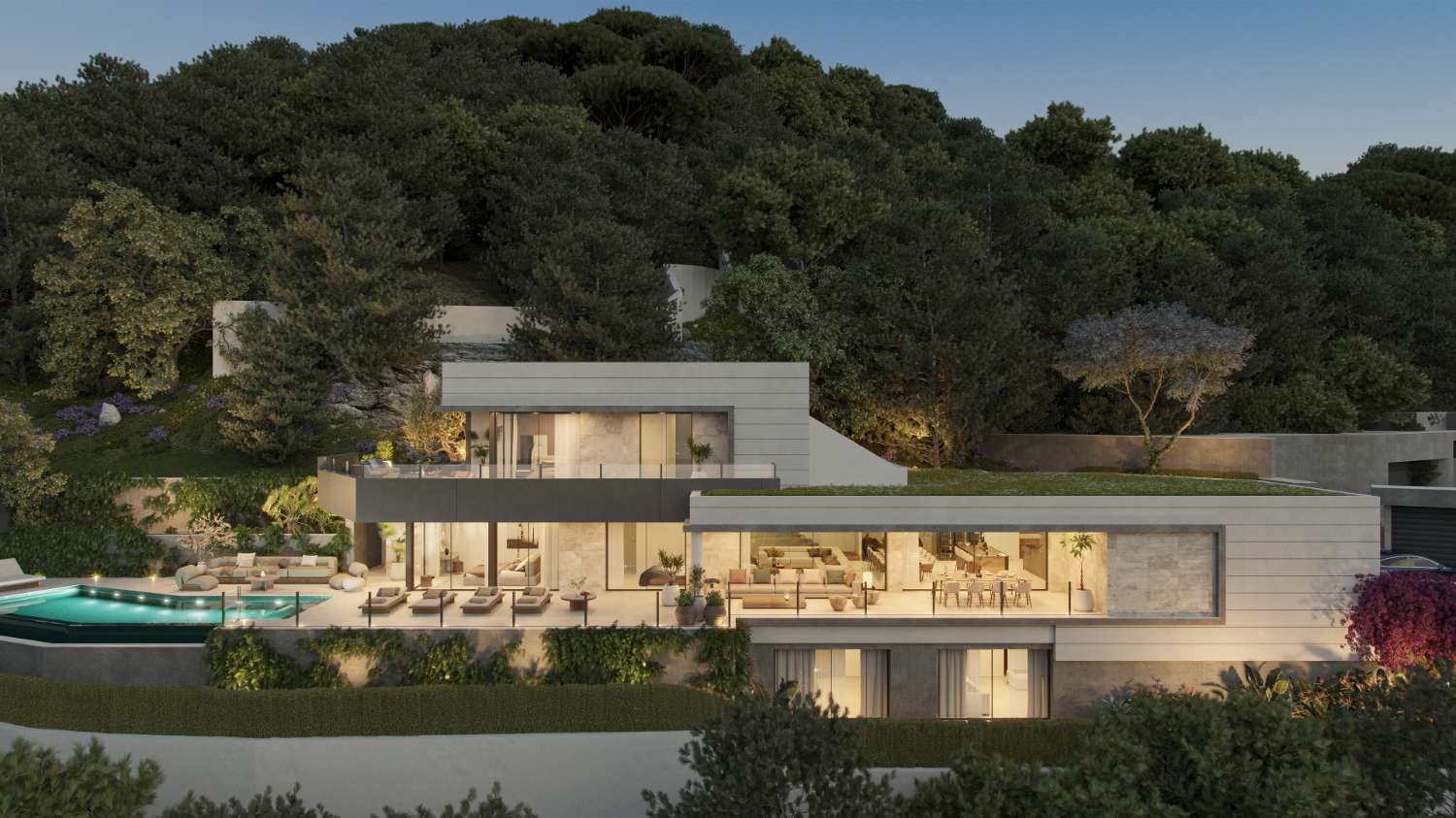 GLOEDNIEUWE LUXE VILLA'S, MET UITZICHT OP ZEE IN PINARES DE SAN ANTON