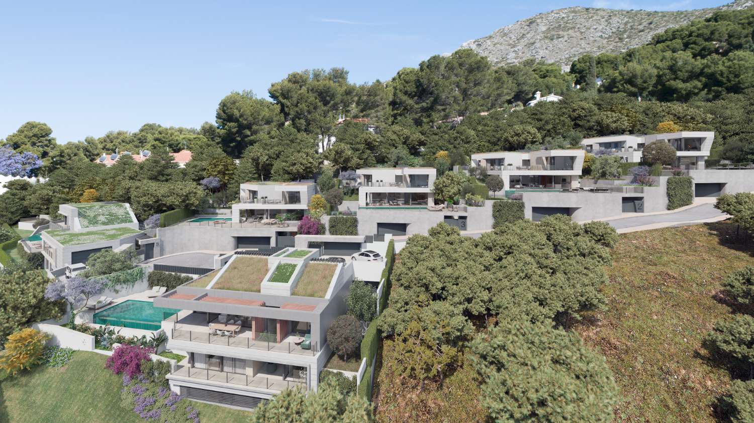 VILLAS DE LUXE TOUT NEUF, AVEC VUE SUR LA MER À PINARES DE SAN ANTON